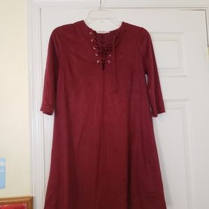 Womens Red Rokoko Dress